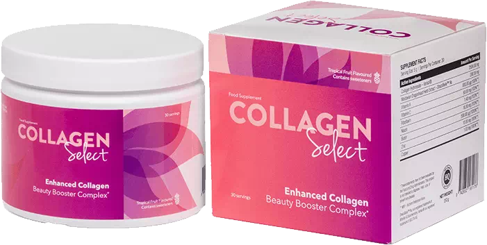 Collagen Select container and product box
