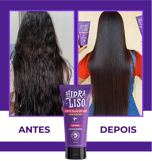 Comparativo antes e depois de aplicação Hidraliso