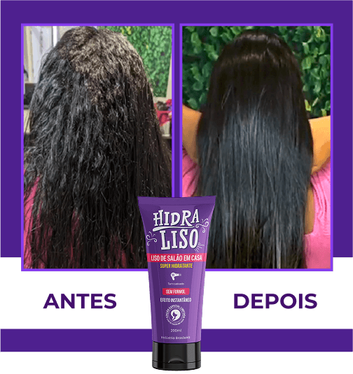 Comparativo antes e depois de aplicação Hidraliso
