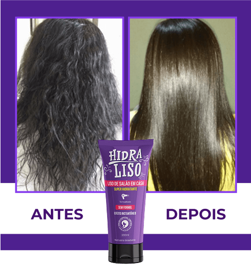Comparativo antes e depois de aplicação Hidraliso