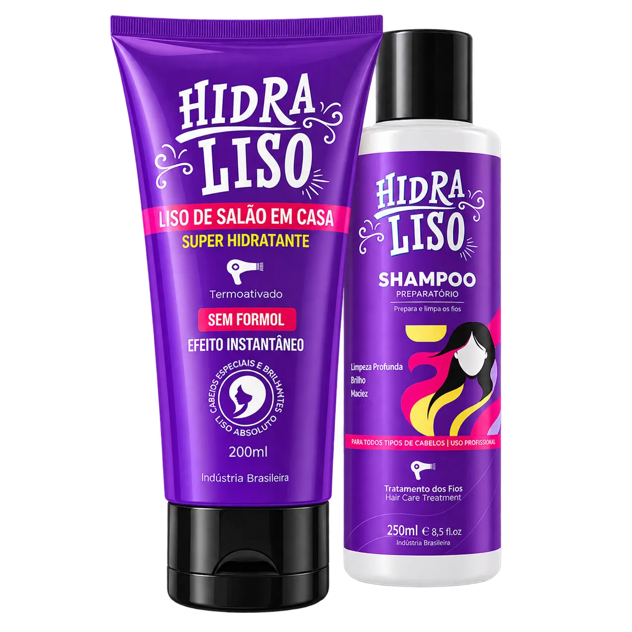 Kit Hidraliso com um tratamento e shampoo